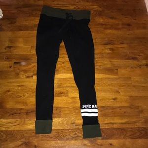 Green and Black Pink Nation Leggings